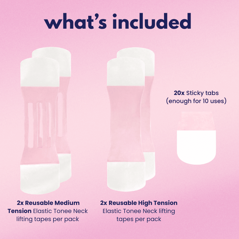 Tonee Neck by Tonee Skin - cellulite smoothing, lifting, and firming tape for