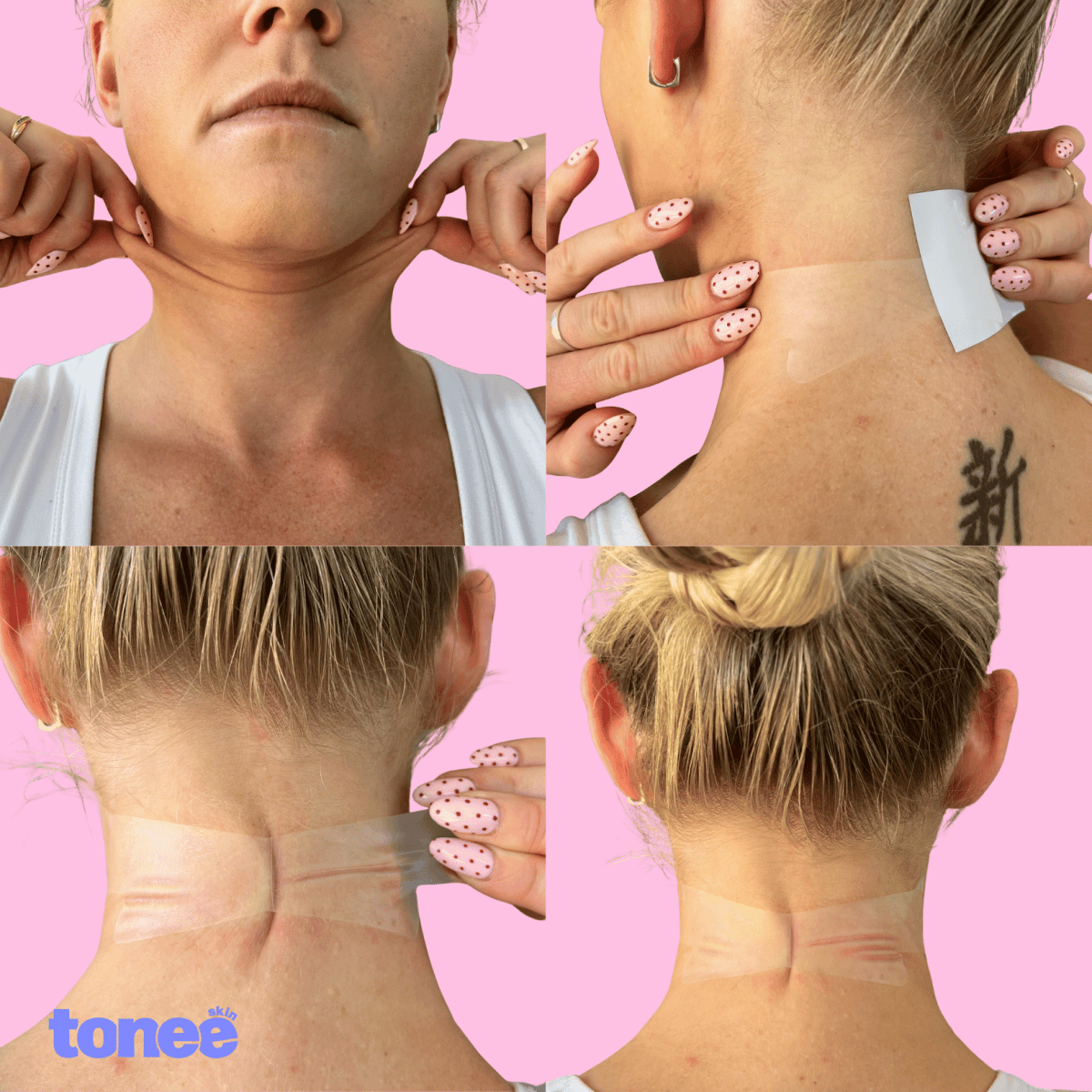 Tonee Neck by Tonee Skin - cellulite smoothing, lifting, and firming tape for
