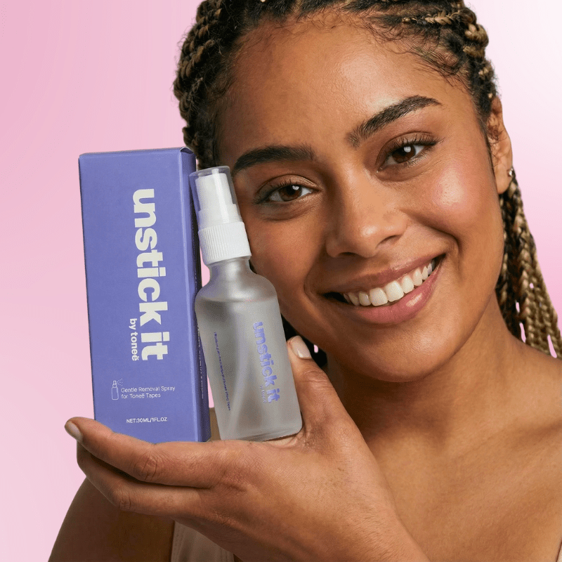 Unstick It™ - Tonee Removal Spray by Tonee Skin - cellulite smoothing, lifting, and firming tape for